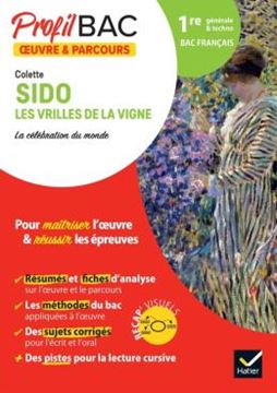 Imagem de PROFIL OEUVRE & PARCOURS - SIDO, LES VRILLES DE LA VIGNE (BAC 2023)