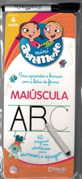 Imagem de ABREMENTE ESCREVE E APAGA - MAIUSCULA - A PARTIR DE 4 ANOS