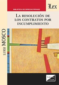 Imagem de RESOLUCION DE LOS CONTRATOS POR INCUMPLIMIENTO