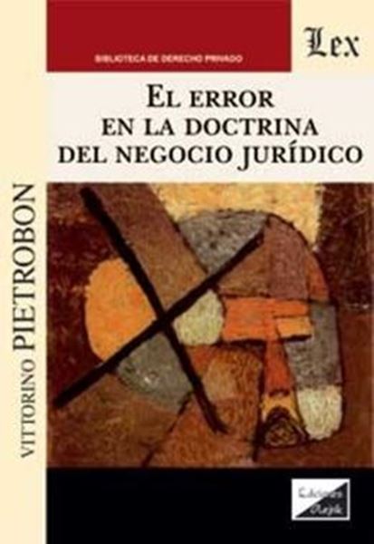 Picture of EL ERROR EN LA DOCTRINA DEL NEGOCIO JURIDICO