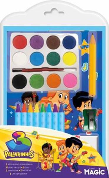 Picture of 3 PALAVRINHAS - MINIKIT COM AQUARELA
